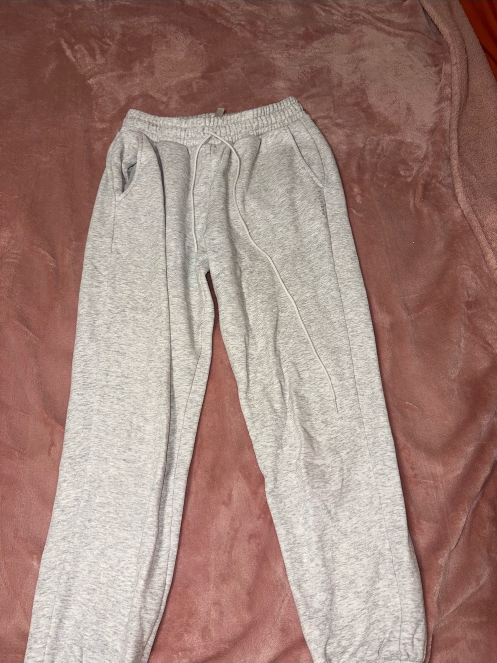 Fabletics Light Gray Elastic Waist Joggers
